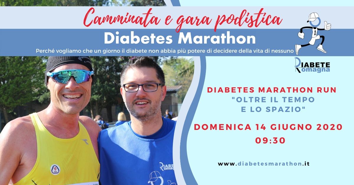 Diabetes Marathon Oltre Il Tempo E Lo Spazio, Domenica 14 Giugno La Grande Gara Di Solidarietà In Diretta Facebook E YouTube