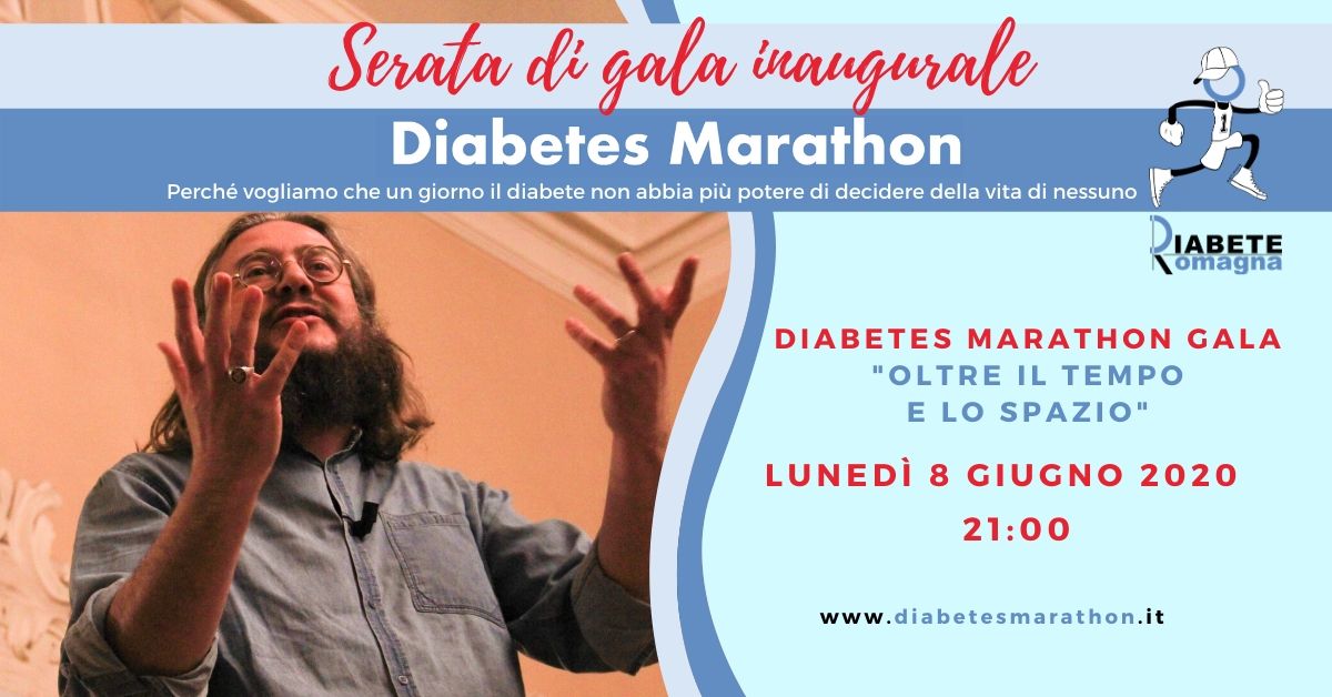 Diabetes Marathon 2020, 8 Giugno Roberto Mercadini Inaugura L’edizione Oltre Il Tempo E Lo Spazio