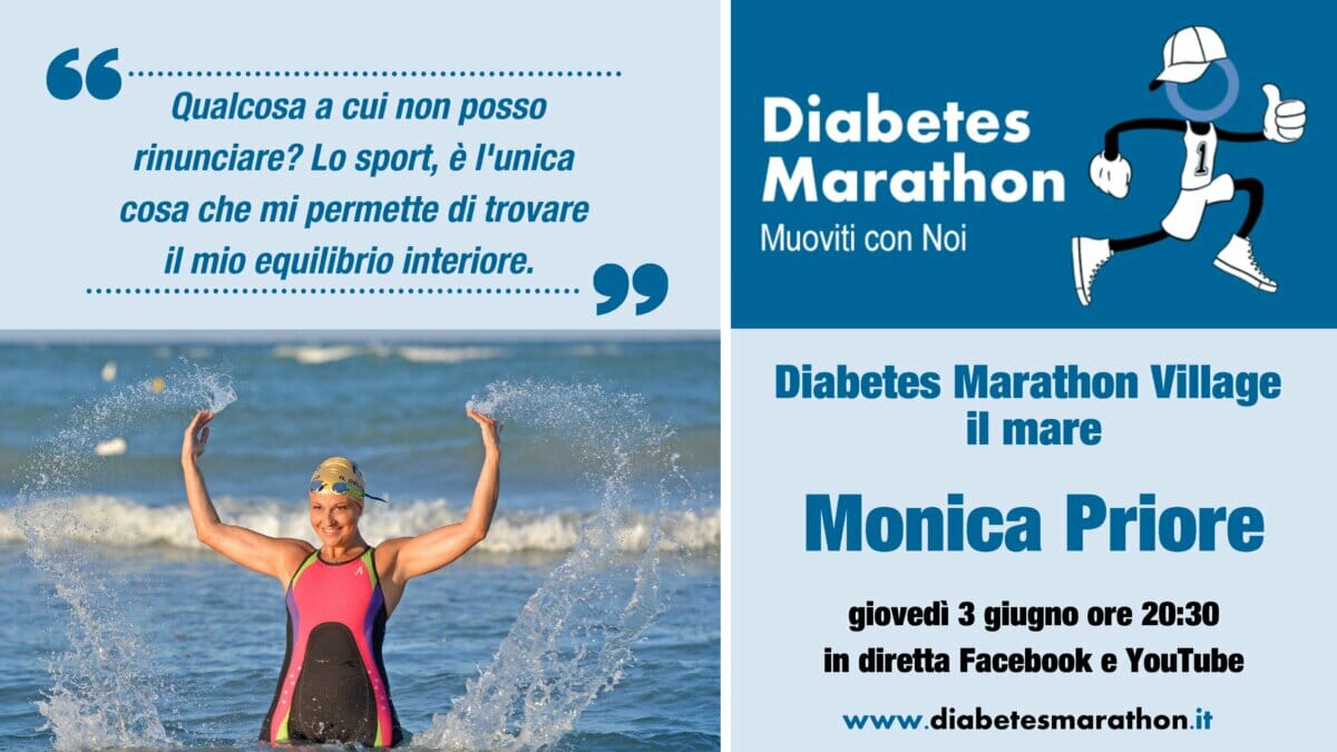Diabetes Marathon Village, “il Mare”, Giovedì 3 Giugno Alle Ore 20.30 Con Monica Priore E La Sua Traversata Dello Stretto Di Messina Con Il Diabete